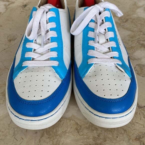 Superdry Vegan Basket Lux Low Trainer Aqua/Blue/White Unisex - Picture 10 of 16